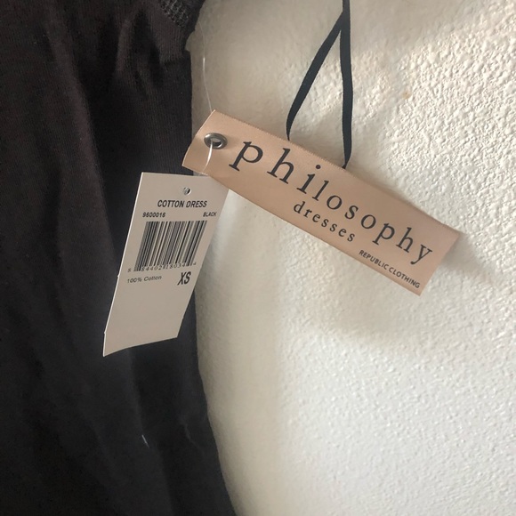 NWT Philosophy Apparel Scoop Neck Cap Sleeve Dress - Picture 6 of 7